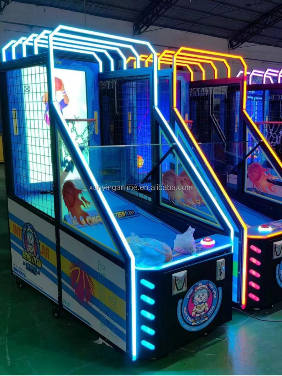 42" Skee Ball Shooting Arcade Basketball Machine Metal Acrylic Plastic
