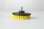 Yellow color medium bristle hardness 5" diameter car carpet cleaning drill