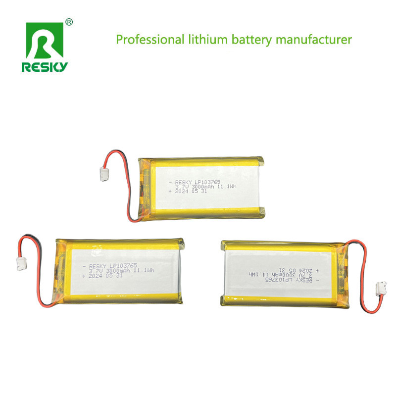 Lithium Polymer Battery Cell 103765 3.7V 3000mAh 11.1wh Small Digital Product