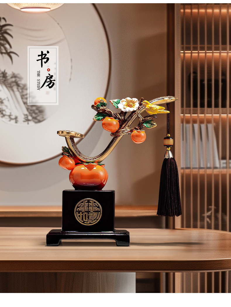 Modern End Persimmon Wine Cabinet in Customized Color and Style for Housewarming Gift
