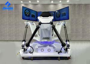 Quality 42 Inch 3 Screen 6 Dof Racing Car Driving Simulator For Game Center wholesale