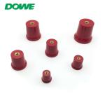 Brass Insert Bus Bar Isolators Conical M6 M8