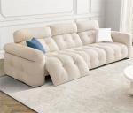 Multi-Functional Cat Scratch Fabric Electric Sofa 380*100*85cm