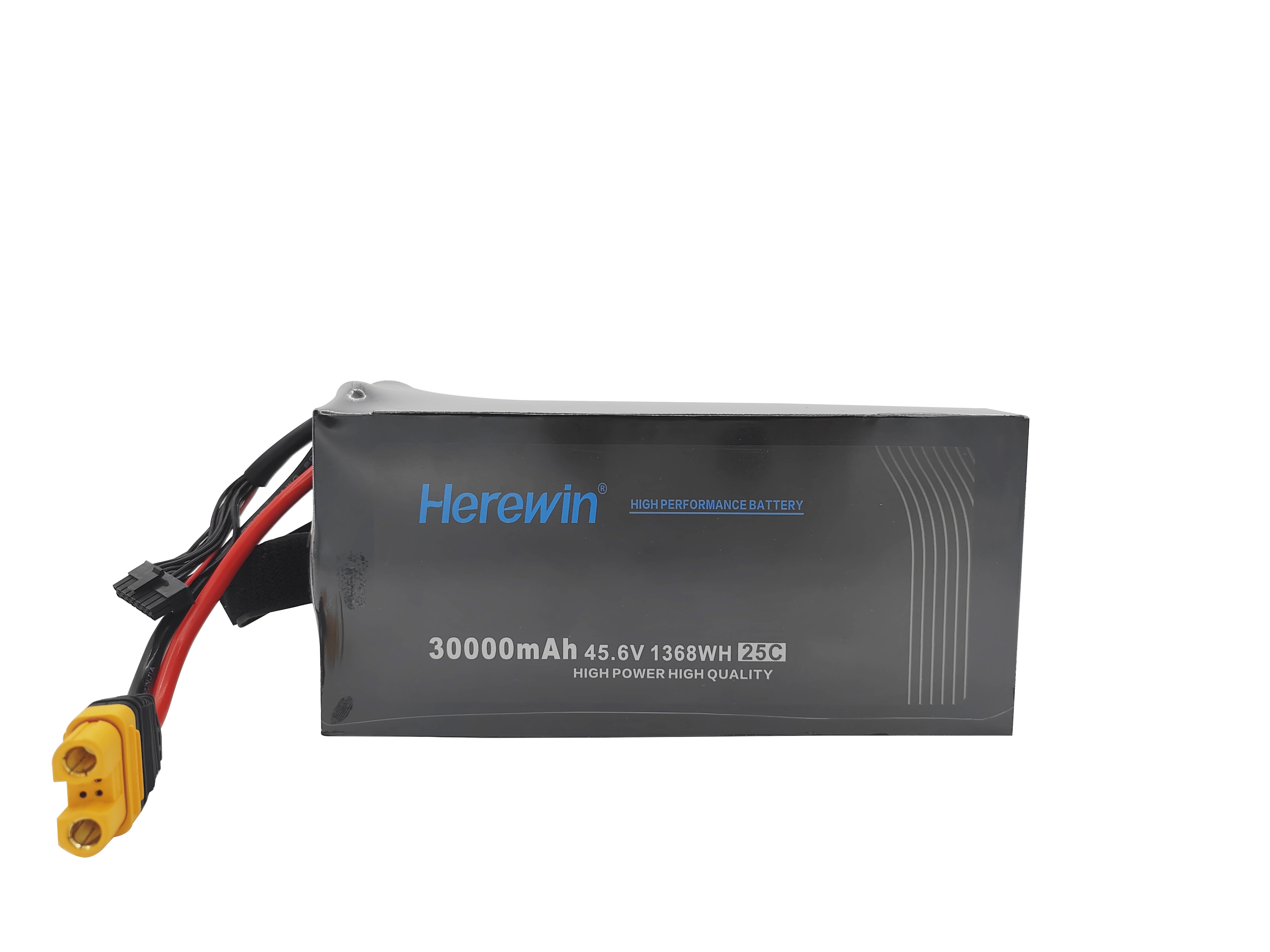 12S 45.6V 30000mAh LiHv Soft Pack UAV Battery 25C Herewin Battery
