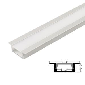 Quality 1606B Recessed LED Extrusions for SMD2110 2014 2216 2835 3014 3528 wholesale
