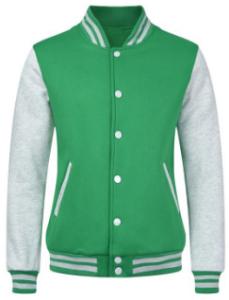 Quality Plastic Button Mens Baseball Coat , Reversible Fleece Baseball Jacket For Sports wholesale
