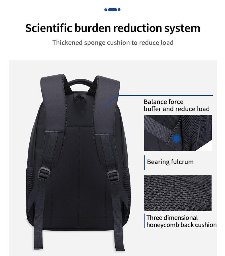 Factory direct sales custom logo durable with USB Travel School Bag Laptop business backpack