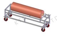 Aluminum Foil Industrial Trolley Anti Corrosion Aluminum Tube Vertical