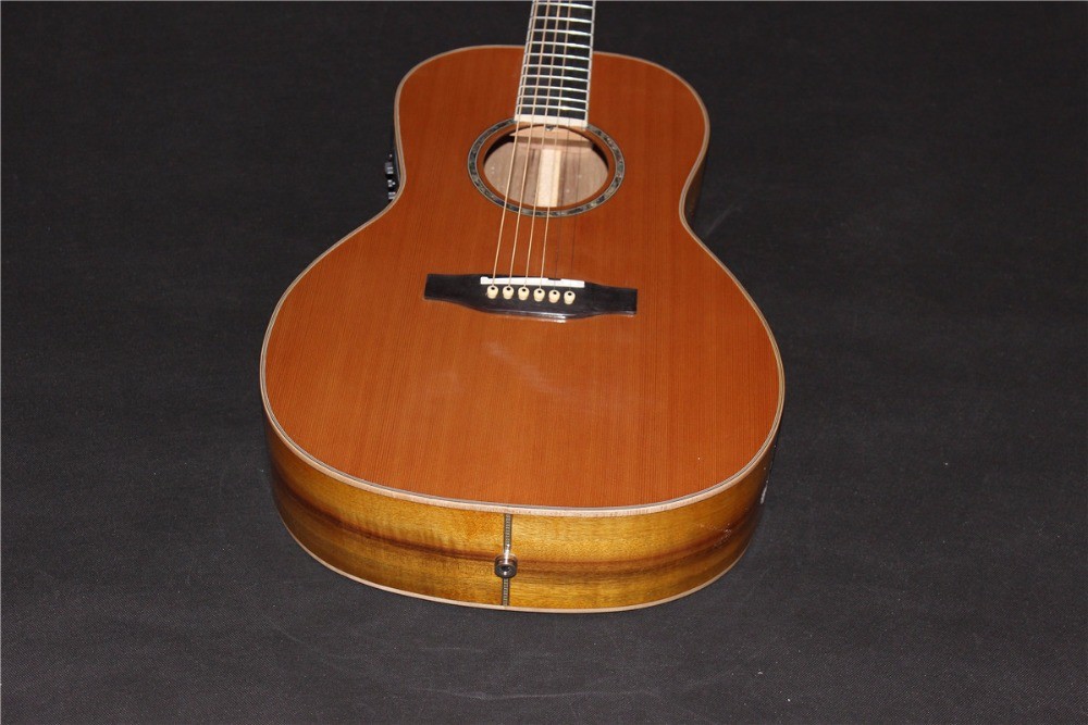 AAAAA all solid OO body guitar custom Solid OO acoustic guitar 14 frets acoustic electric guitar