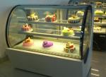 Bakery Refrigerated Cake Display Cabinet Marble Base Cold Showcase Refrigerator