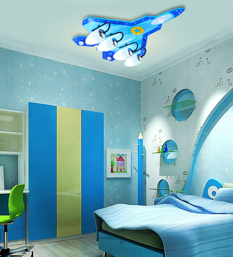 Airplane kids bedroom decor led lights for room indoor chandelier lighting(WH-MA-143)
