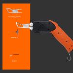 Air Cooling Hot Knife Fabric Cutter 110-240V Round Head Cable Cloth