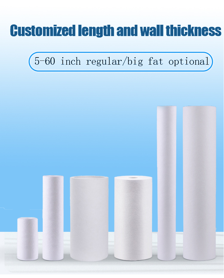 PP 5 Micron Melt Blown Filter Cartridge Suitable for Municipal Tap Water Filtration