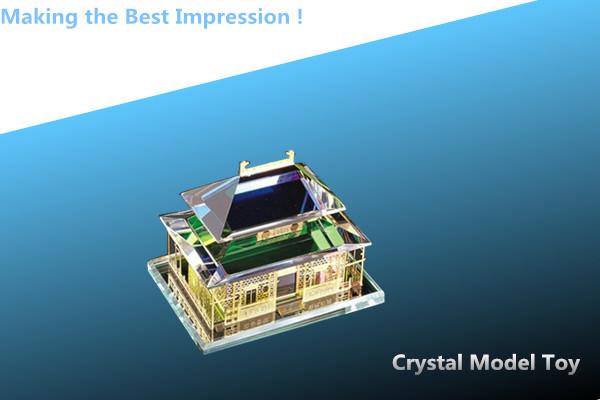 building model/office craft/crystal model/glass craft/crystal gift/metal palace