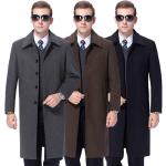 Autumn Winter Business Casual Woolen Suit Coat with Plus Velvet Lining and Large