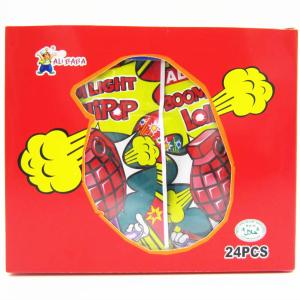 Quality Grenade Shape Healthy Lollipop With Poping Candy / Low Calorie Hard Candy wholesale