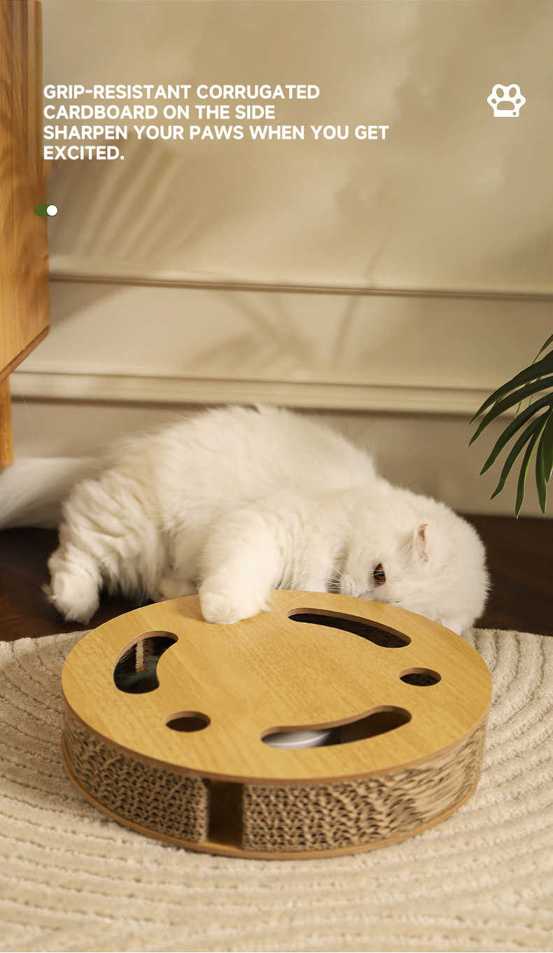 Indoor Interactive Cat Scratching Board Round Cat Scratch Board OEM
