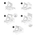 OEM Desktop White Fanfold Label Holder
