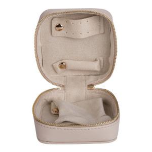Quality Small Size Leather Jewelry Bag Portable Velvet Interior Material Gift Packaging wholesale