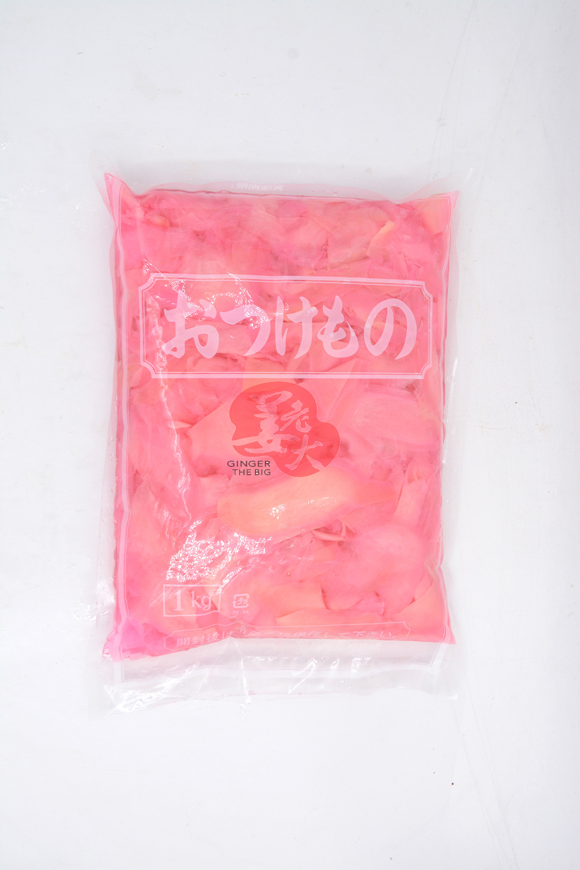 Small Red Sliced Sushi Pickled Ginger For Restaurant Pink