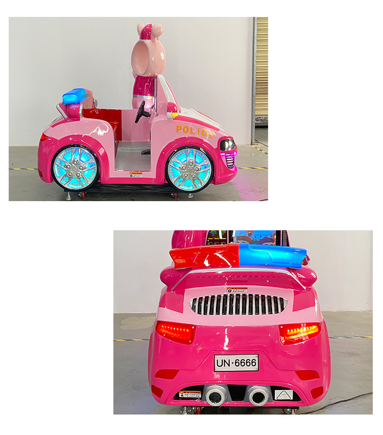 Rabbit Cruise Car Kiddie Ride Fiberglass Material For Entertainment