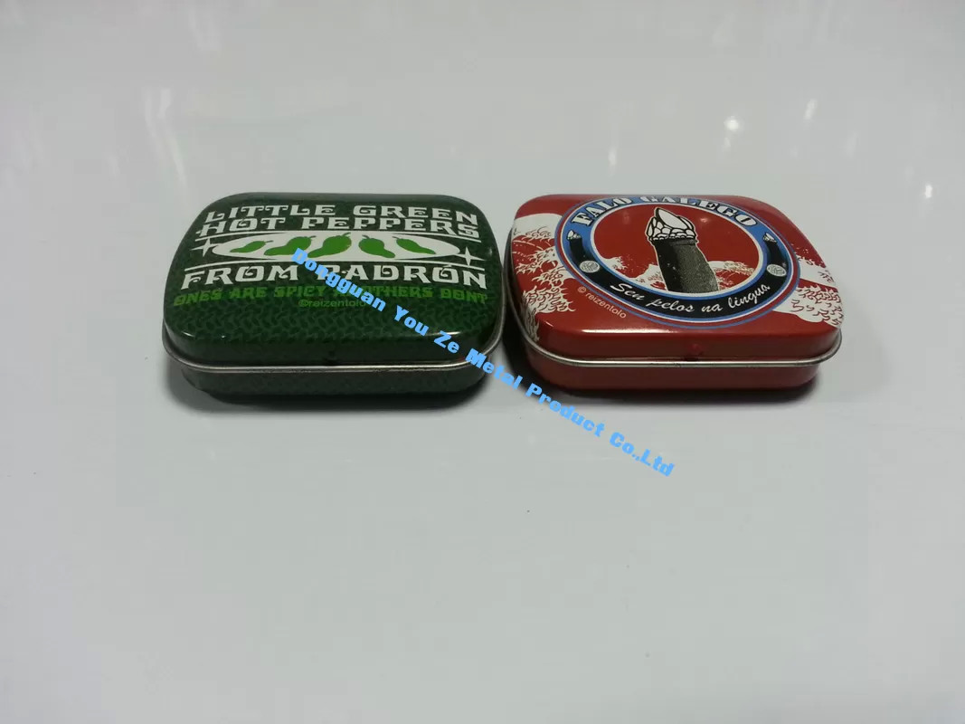 Popular Small Mint Tins Mini Metal Box with Plastic Insert Custom Tin Box
