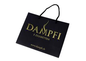 Quality 250gsm Personalized Shopping Bags For Business Black Card Gold Foiling Matt Finish wholesale