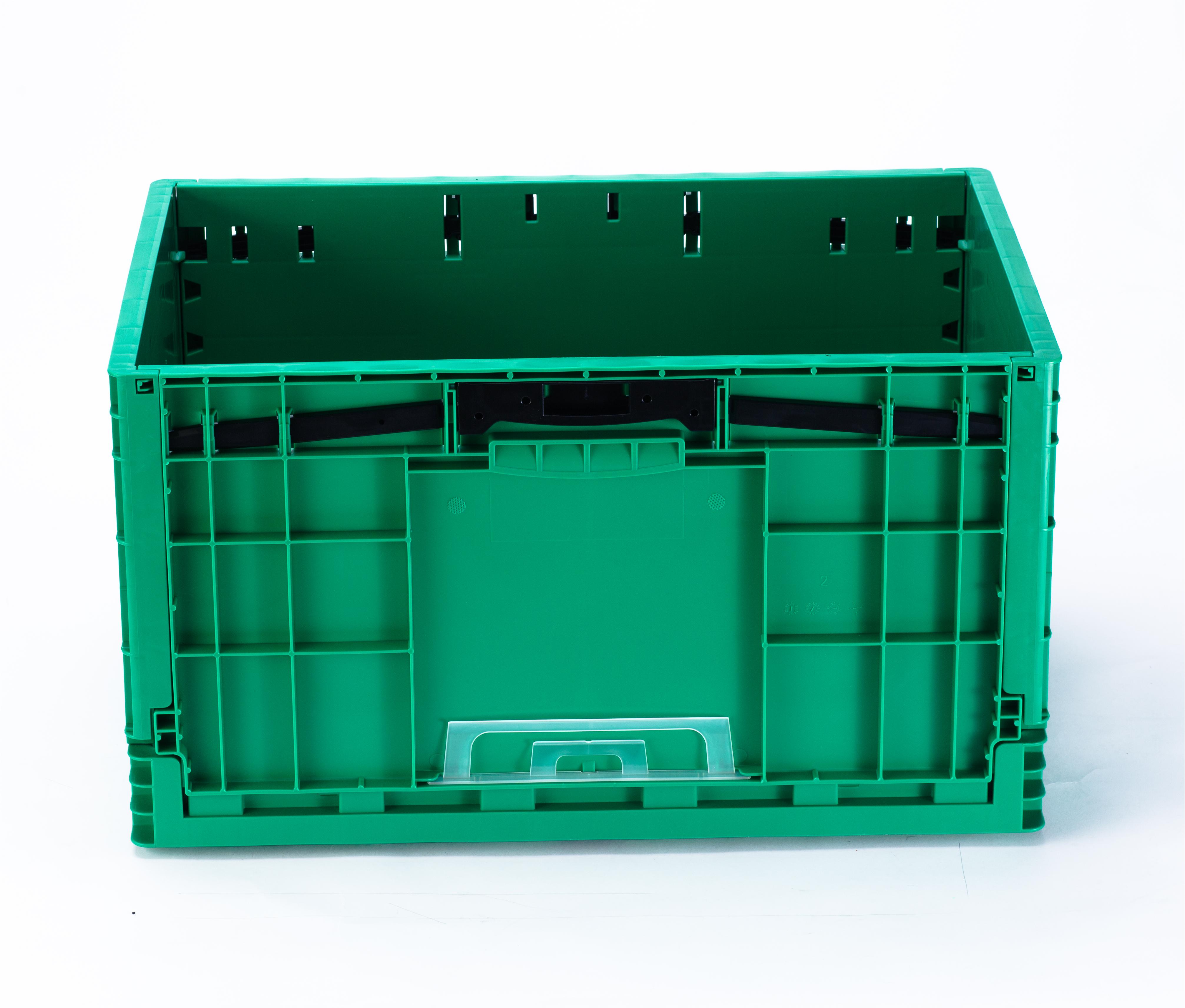 Eco-Friendly PP Crates for Equipment Logistic Foldable Solid Box Plastic Moving Containers
