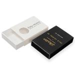 Personalised Black White Paper Match Style Drawer Gift Box Packaging Custom