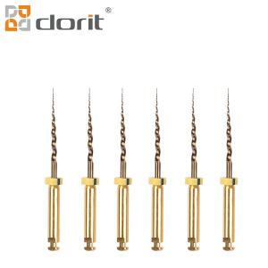 Quality 6 Piece 19MM SX Gold Heat Activation Endo Files Yellow wholesale