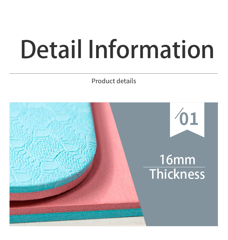10MM 0.61M Workout Exercise Mat Thick Non Slip For Women Latex Free TPE Suede