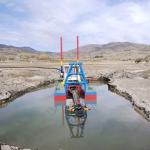 12inch River Dredging Equipment Machine White Color Mud Dredging Boat 16kw