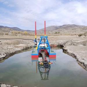 Quality 12inch River Dredging Equipment Machine White Color Mud Dredging Boat 16kw wholesale