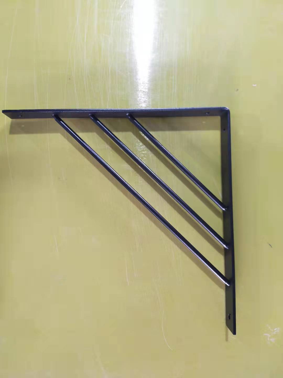 Standard Industrial Decor Iron J Hook Brackets Wall Angel Corner L Bracket with Lip