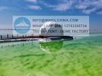0.5kn/Sqm Geodesic Glamping Dome Tent With Zinc Plated