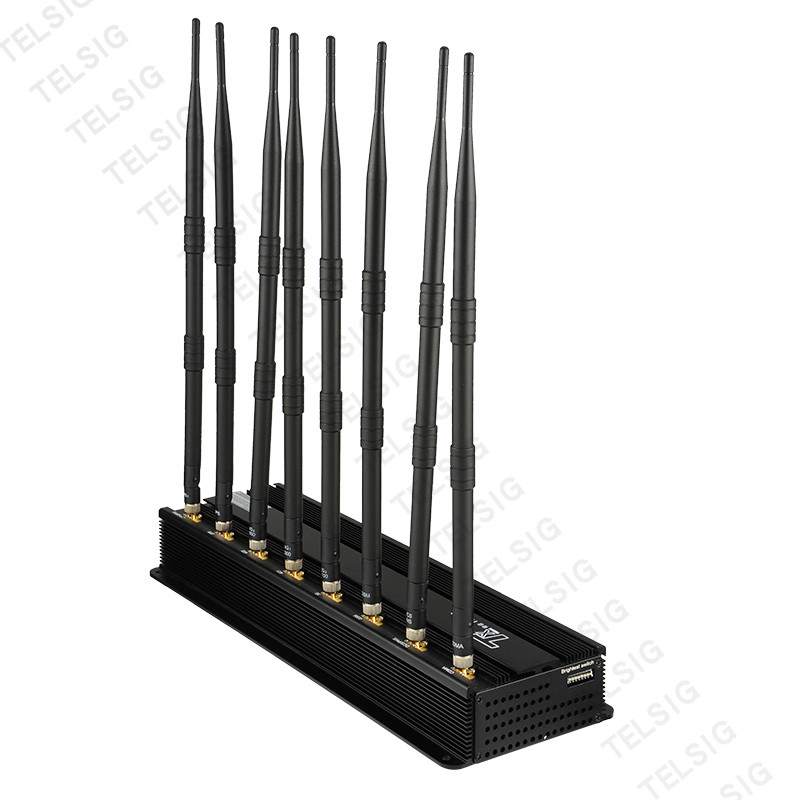 Car / Vehicle Mobile Phone GPS Signal Jammer 8 Channels 20Mhz - 6.5Ghz Frequency