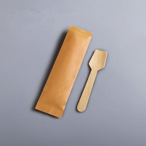 Quality Individually Degradable Disposable Wooden Spoon Knife Fork Ice Cream Spoon wholesale