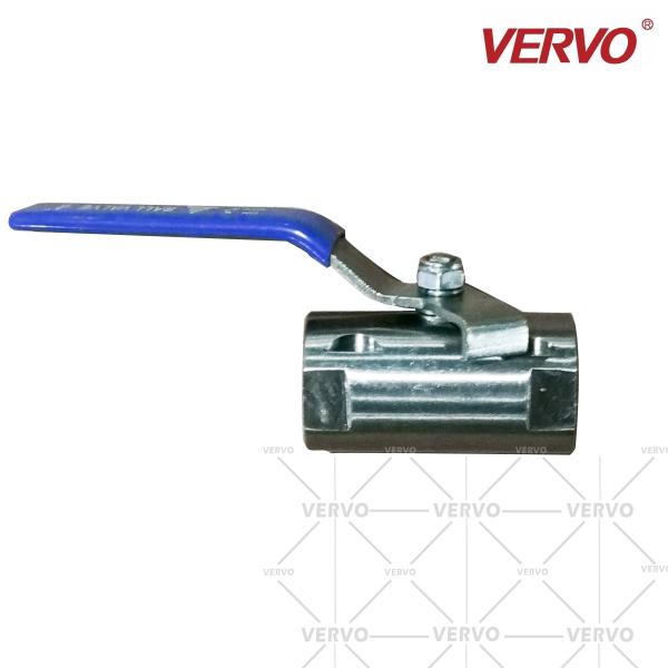 DN25 Bar 1 Piece Ball Valve One Piece Type Stainless Steel Soft Seal Internal