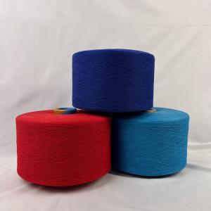 Quality NE 12s/16s Red / Blue Recycled Cotton Yarn For Making Curtain wholesale