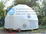 Winter Camping 6m Heat Proof Geodesic Dome Tent Transparent