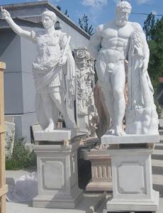 Quality Ancient Rome statues Museum marble sculptures Heracles replica stone statue,stone carving supplier wholesale