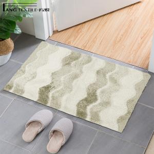 Quality Beige Color High Absorbent Toilet Microfiber Anti Slip Bath Mat wholesale