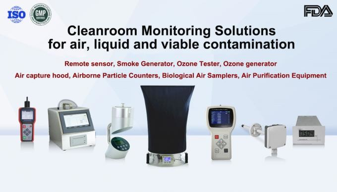 6 Channel Airborne Particle Counter Lightweight Air Dust Meter