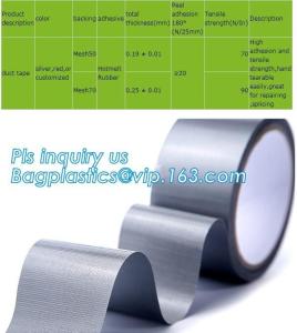 Quality Pink Silver Color Hot Melt Duck Duct Tape,Strong adhesive pipe wrapping Duct tape for metal,Rubber Gaffa Duct cloth Tape wholesale