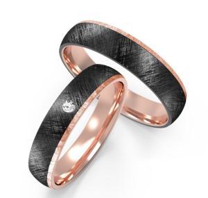 Quality Unique Texture Classic Plain Black Titanium Wedding Rings For Couples wholesale