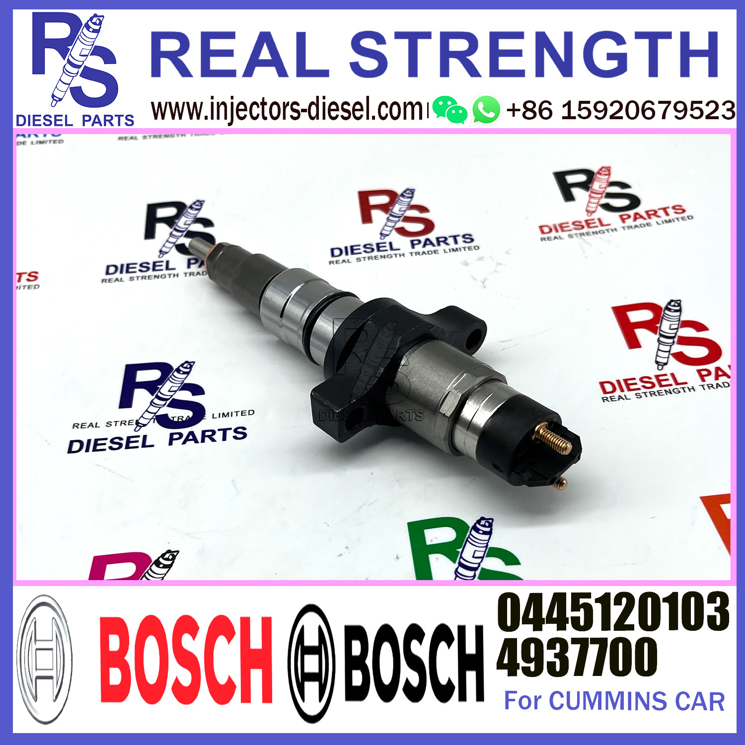 Original New Injector Fuel Injector 0986435505 0445120103 0445120208 4937700 for cummins diesel engine 5.9L parts