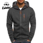 Cropped Moletons Hooded Fitness Slim Fit Jogger Sweat-shirt Bluza Casual Zipper