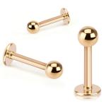 316L Surgical Steel Titanium Anodized Labret Lip Stud Ring Ear Tragus Stud