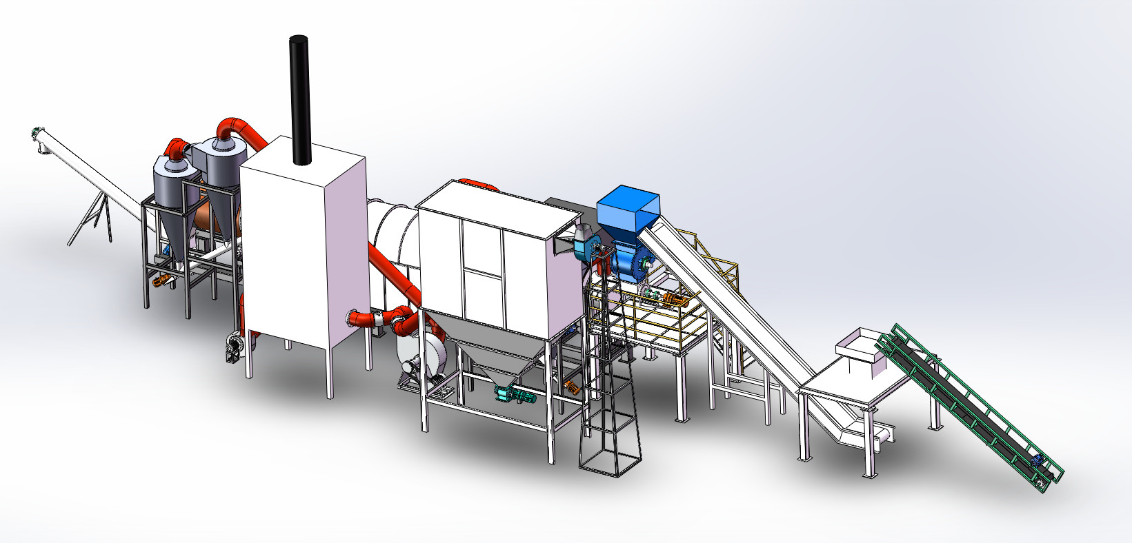 Efficient Carbonization Kiln With Cyclone Dust Collector For Pollution Free Operation