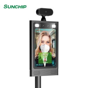 Quality DC Adapter 8 Inch AI 800*1280 Facial Recognition Thermometer wholesale